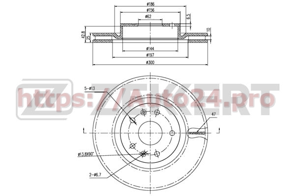 BS-5919 Zekkert для CHERY T113501075BA