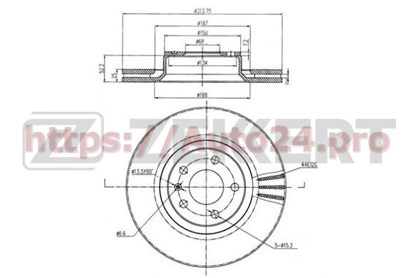BS-5921 Zekkert для VAG 4F0615301D