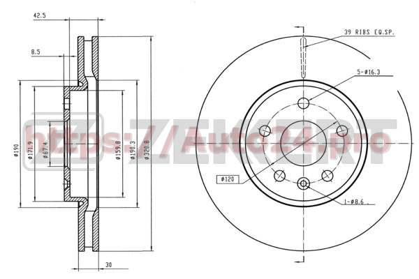 BS-5923 Zekkert для OPEL 0569064
