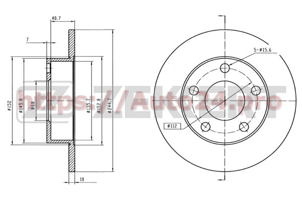 BS-5929 Zekkert для VAG 8DO615601A
