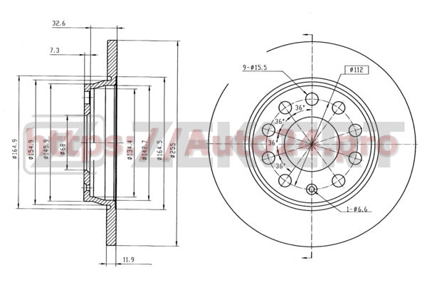 BS-5932 Zekkert для VAG 8E0615601D