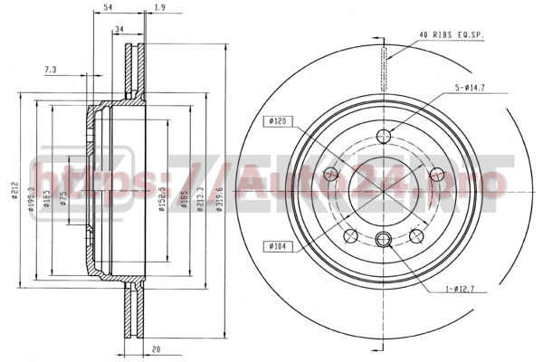 BS-5935 Zekkert для BMW 34216772085
