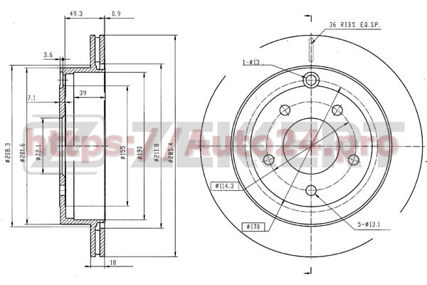 BS-5937 Zekkert для MAZDA J00126251B