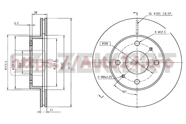 BS-5939 Zekkert для SUZUKI 5531176A00