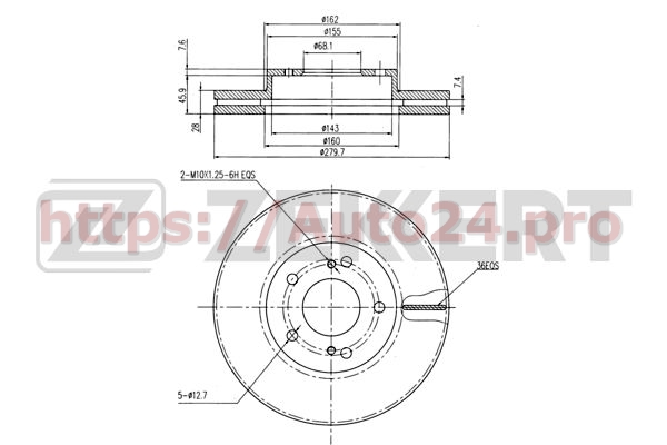 BS-5960 Zekkert для NISSAN 4020660U01
