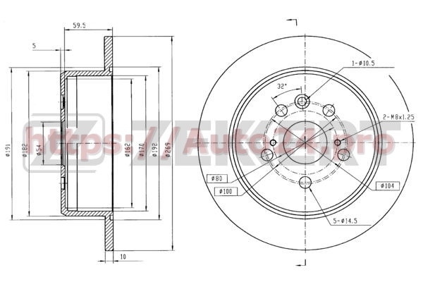 BS-5961 Zekkert для TOYOTA 4243120320