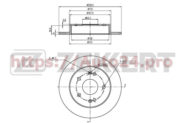 BS-5962 Zekkert для HONDA 42510S30A00