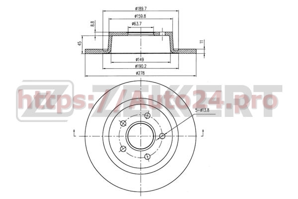 BS-5963 Zekkert для FORD 1362867