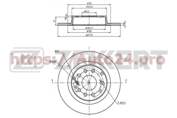 BS-5968 Zekkert для VAUXHALL 93184247