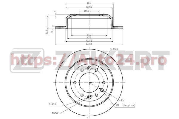 BS-5969 Zekkert для KIA 584114D000