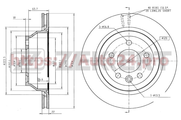 BS-5974 Zekkert для VAG 7L6615601G