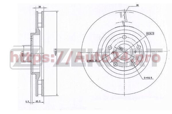 BS-5982 Zekkert для TOYOTA 4351214230