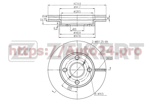 BS-5997 Zekkert для TOYOTA 4351252060