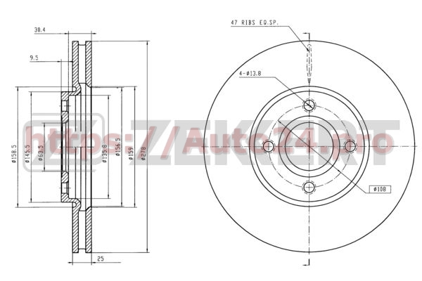 BS-6000 Zekkert для FORD CN151125CA