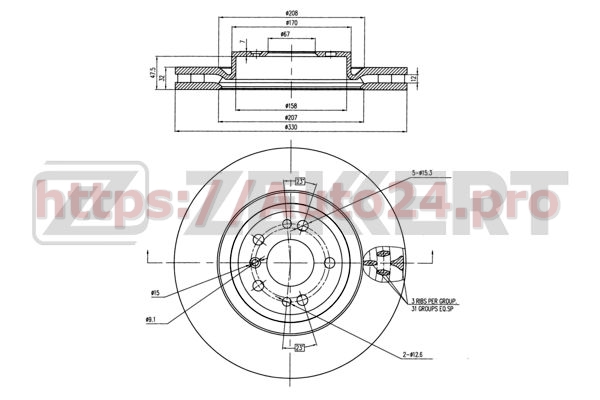BS-6008 Zekkert для MERCEDES BENZ 1664210612