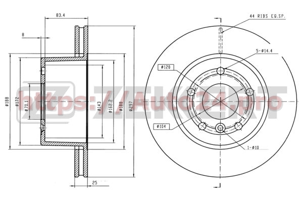 BS-6022 Zekkert для LAND ROVER ANR4582