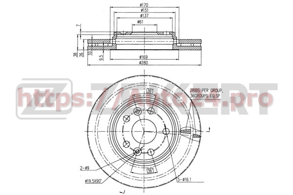 BS-6024 Zekkert для MERCEDES-BENZ A4154210412