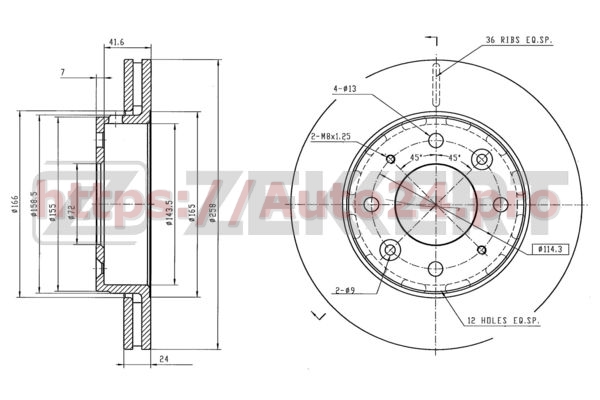 BS-6045 Zekkert для KIA 0K9AA33251A