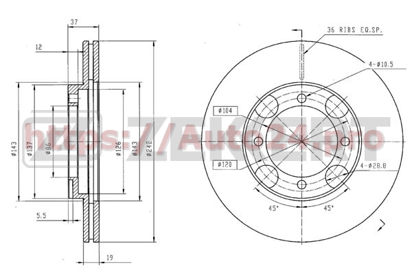 BS-6052 Zekkert для HYUNDAI 5171228000D