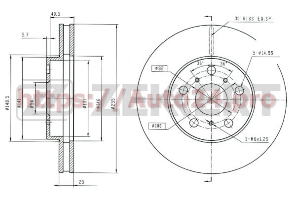 BS-6055 Zekkert для TOYOTA 4351220360