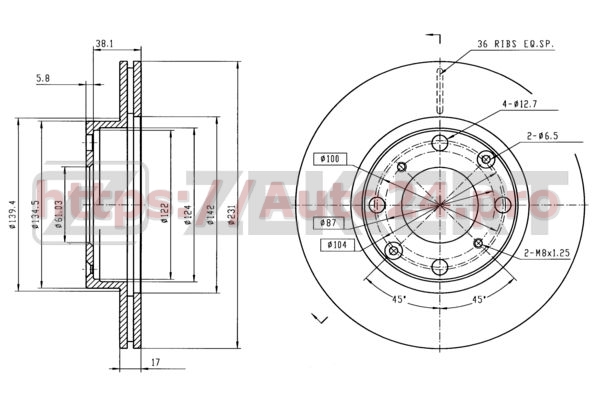 BS-6062 Zekkert для HONDA 45251SB2752