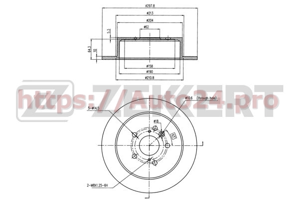 BS-6065 Zekkert для TOYOTA 424310T010