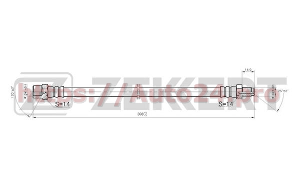 BS-9005 Zekkert для ALFA ROMEOFIATLANCIA 0060709427