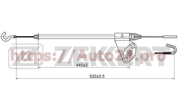 BZ-1046 Zekkert для VAG 893837082B