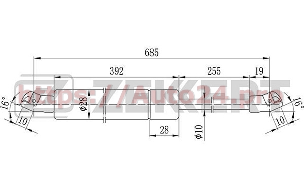 GF-1023 Zekkert для VAG 701829331AB