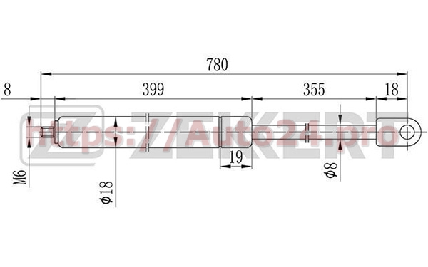 GF-1036 Zekkert для MERCEDES-BENZ A2018800329