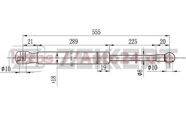 GF-1109 Zekkert для FORD 1020155
