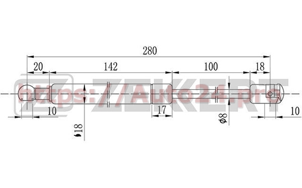 GF-1125 Zekkert для JEEP 55360411AC