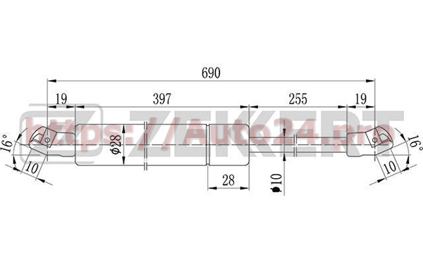 GF-1159 Zekkert для VAG 701829331Q