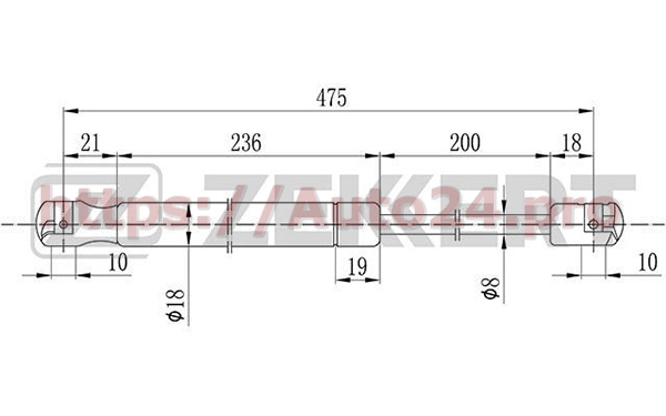 GF-1176 Zekkert для OPEL 132757