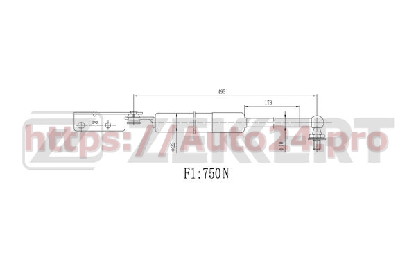 GF-1319 Zekkert для MAZDA GA8A62620C