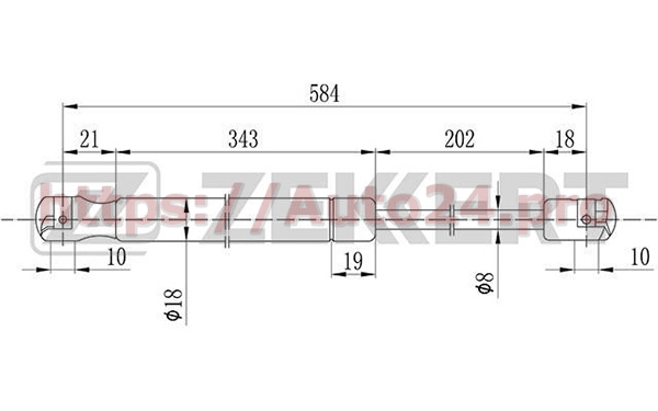 GF-1486 Zekkert для MERCEDES-BENZ 2038800029