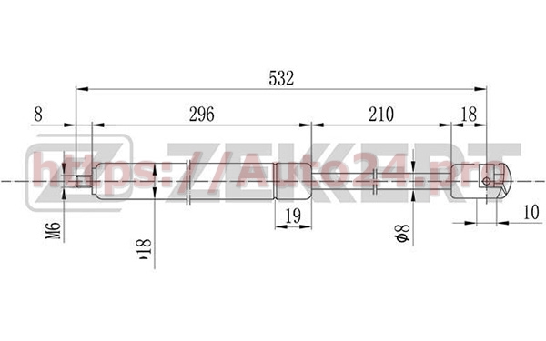 GF-1487 Zekkert для MERCEDES-BENZ A2038800429