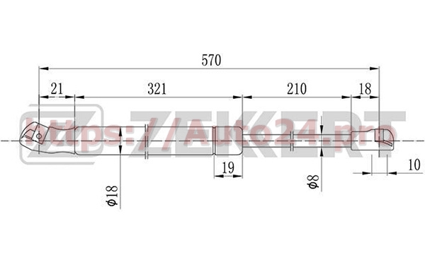 GF-1492 Zekkert для OPEL 90463781