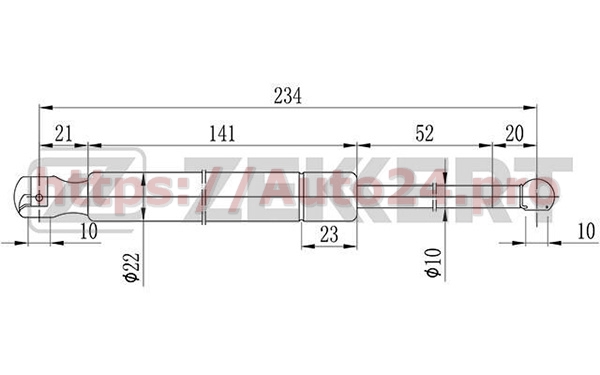 GF-1589 Zekkert для MERCEDES-BENZ A1638800029