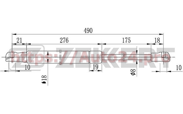 GF-1598 Zekkert для HYUNDAI 811613D001
