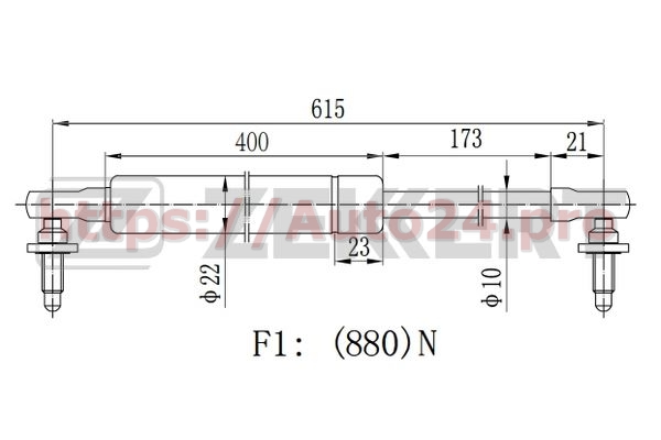 GF-1700 Zekkert для CHRYSLER 04894554AG