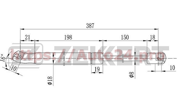 GF-1798 Zekkert для CHEVROLET 96540939