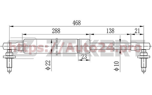 GF-1829 Zekkert для JEEP 55137022AB