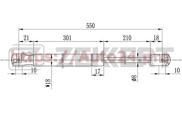 GF-2070 Zekkert для SSANGYONG 7140608100
