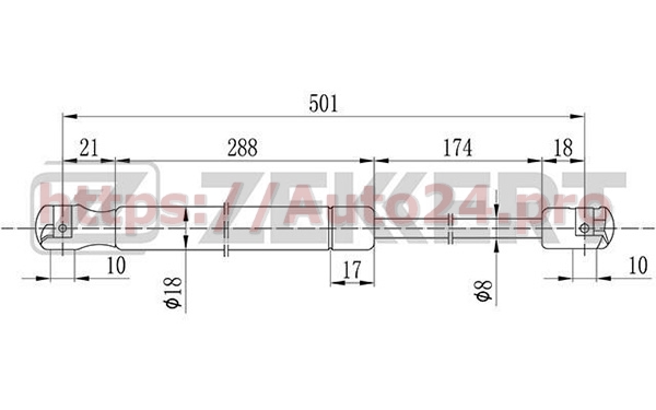 GF-2076 Zekkert для FORD 85GBA406A10DD