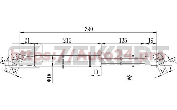 GF-2082 Zekkert для NISSAN 654702Y010