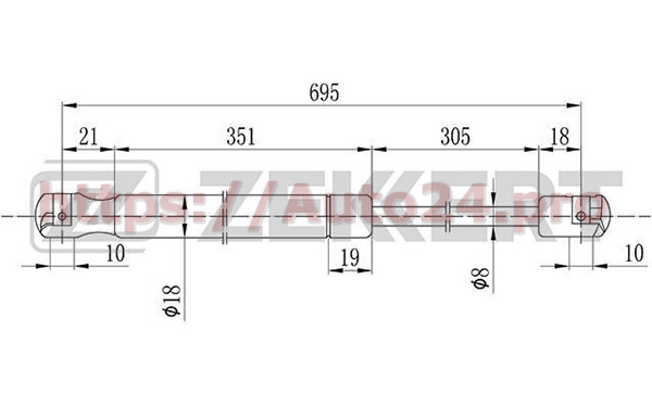 GF-2085 Zekkert для TOYOTA 5344006050