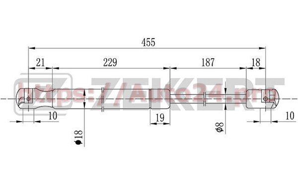 GF-2087 Zekkert для TOYOTA 5344069075