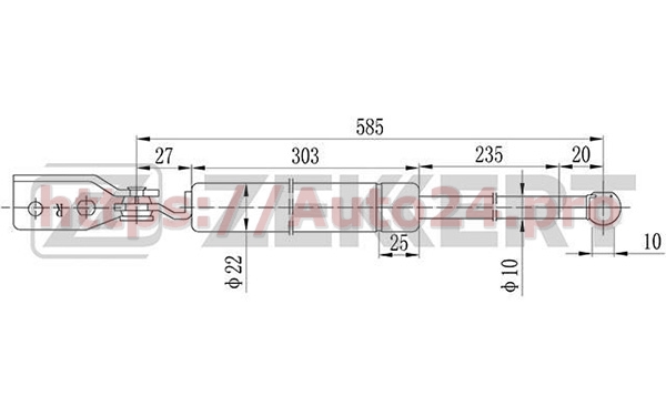 GF-2094 Zekkert для MAZDA B28C62620B