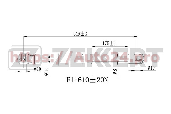 GF-2096 Zekkert для HONDA 74870S6DE01